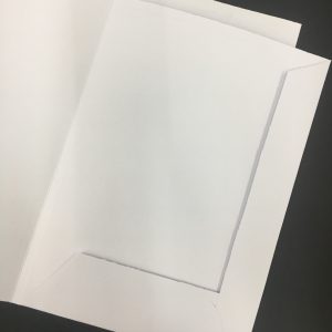 CARPETA A4 2 SOLAPAS OPALINA BLANCA