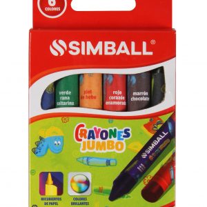 CRAYONES GRUESOS SIMBALL x 6 u.