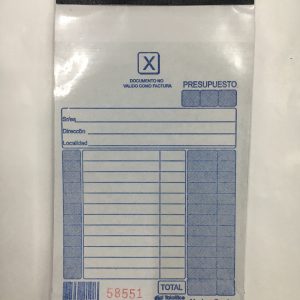 TALONARIO DE REMITOS ECONOMICO CHICO