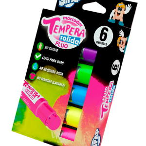 TEMPERA SOLIDA FLUO SIFAP x 6 u.