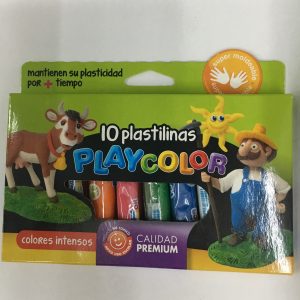 PLASTILINA PLAYCOLOR x 10 u.