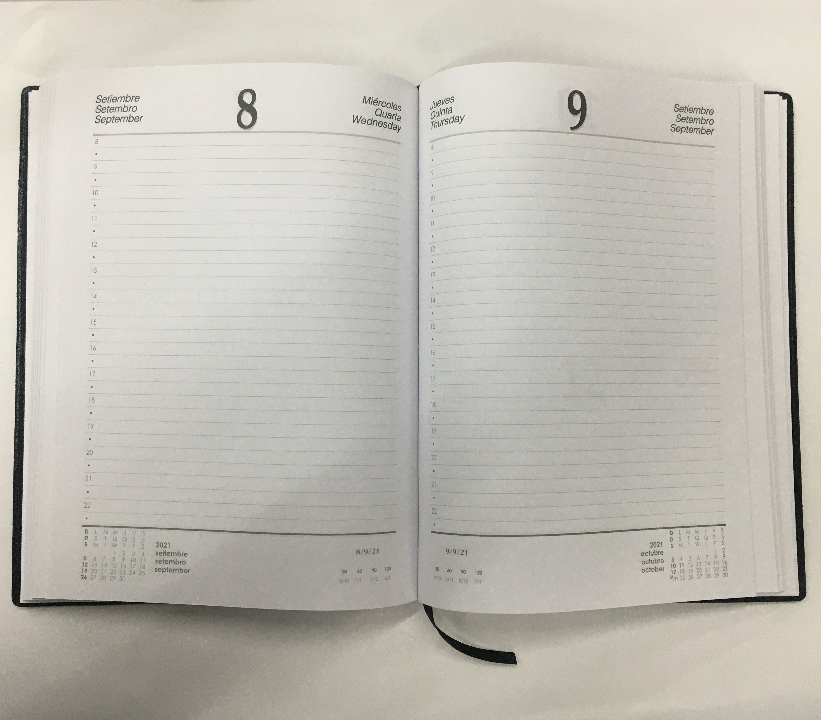 AGENDA ENCUADERNADA DIARIA N°8 NIVEL 10