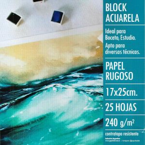 BLOCK PARA ACUARELA PAPERLAND 17x25 x 25 h.