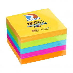 NOTAS ADHESIVAS FLUO EZCO 76 x 76 x 300 h.
