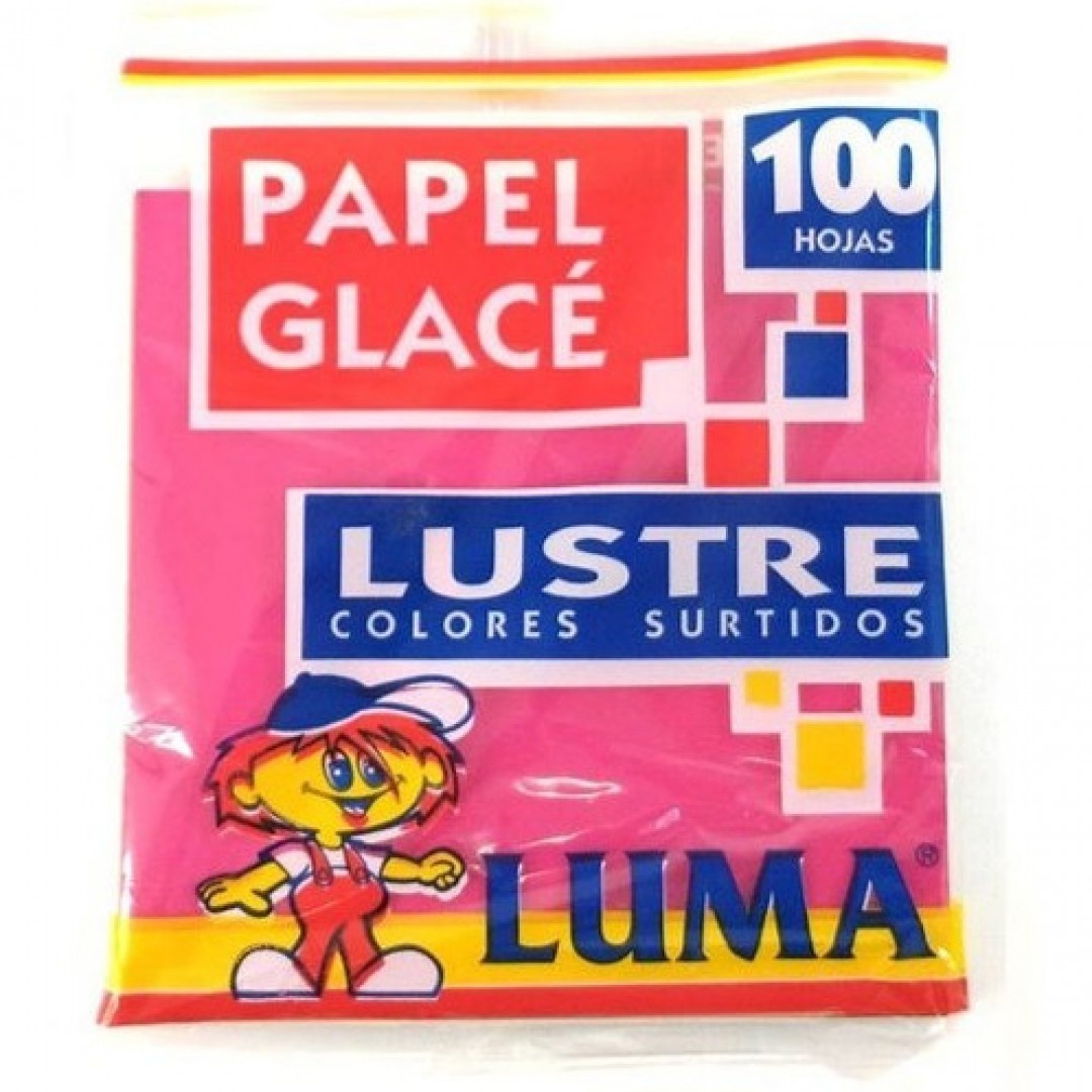 PAPEL GLACE LUSTRE x 100 h.