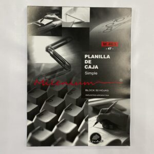 TALONARIO DE PLANILLA DE CAJA SIMPLE MILLENIUM