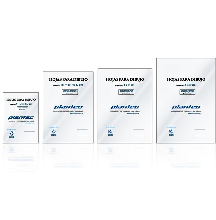 PAPEL DE DIBUJO PLANTEC A4 350 g. x 10 h.